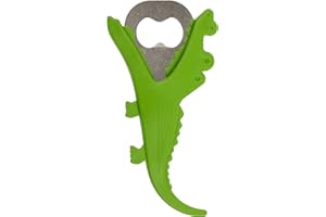 MIK funshopping Décapsuleur Funny en acier avec revêtement en silicone (crocodile)