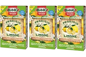 Antika Officina Botanika Concime per Limoni in Vaso, granulare a cessione graduale per limone, arancio, mandarino, kumquat, pompelmo (3 ASTUCCI)