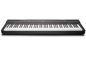 Yamaha P-125 - Pianoforte digitale portatile, sottile, dinamico e potente, per hobbisti e principianti, colore: nero