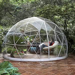 Garteniglu 360 Grad Kuppel Mit Wetterfester Abdeckung Aus Pvc Amazon De Kuche Haushalt
