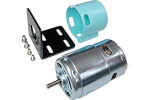 COGGUEE 895 DC Motor, 12V 24V 7500-15000rpm Ball Bearing Large Torque High Speed Double Shaft Motor High Power Low Noise Motor for Circular Saw DIY Drill