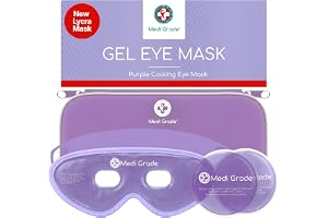 Medi Grade Kylande Ögonmask med Gel Pads och Återanvändbar Kylmask