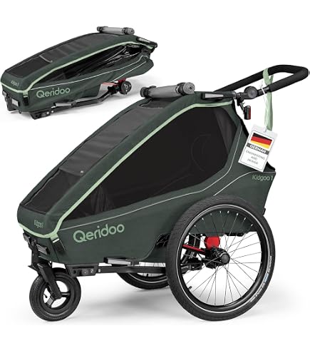 WIKE DIY Flachbett-Fahrradanhänger-Kit – DIY Cargo Fahrradanhänger, Rahmenmaterial Nicht im Lieferumfang enthalten: inklusive Räder, Anhängerkupplung, Eckverbinder, Fahrradkupplung, Muttern + Baby