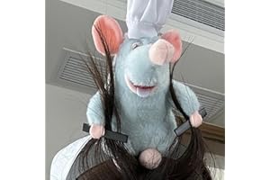 YAWDIL Ratatouille - Diadema de muñeca de peluche de dibujos animados, horquilla francesa de ala ancha para mujeres y niñas