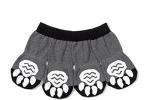 Akopawon 4 Pezzi Calzini Antiscivolo per Cani e Gatti Proteggi Zampe Calzini Controllo trazione per Interni, Calze per Cuccioli Cane e Gatto con Rinforzo in Gomma,Taglia S - 3XL per Cani 1.0-22.5kg