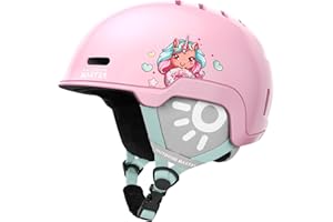 OUTDOORMASTER Outdoor Master Casco da Sci Bambino/Bambina Modello Reindeers Kids - Tecnologia In-Mold con 12 Prese d’Aria - Regolazione a Rotella e Fodera Rimovibile, Certificato ASTM