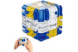 ANTUK Large Labyrinth 3D Maze Cube - Engaging Brain Teaser Toy, Logical Challenge 3x3 Maze Puzzle Cube Toy for Stress Relief & Logic Development, Educational Focus Game Gift for Family Gatherings (Blue)