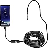 pancellent Endoscopio Android 2.0 Megapixel CMOS HD 2 in 1 Impermeabile Periscopio per Macchina Fotografica di ispezione Cavo