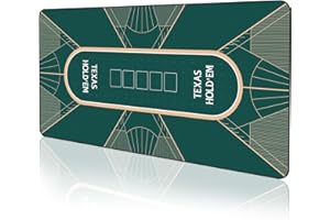 YUZPKRSI Profi Pokermatte 180 x 90cm, Texas Hold'em Pokermatte Wir 360° Verschlüsselte Naht, Deluxe Poker Tischmatte, Pokerteppich, inkl Tragetasche für echtes Casino-Feeling