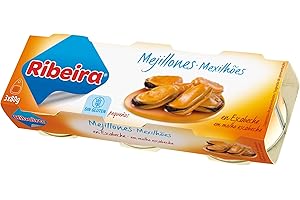 Ribeira Conserva de Pescado Mejillones en Escabeche Pequeños - 10 pack x 3 unidades