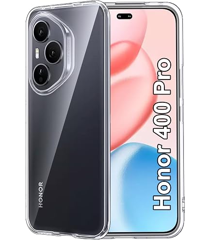 Cresee Custodia per Honor 400 5G (non Fit Pro), trasparente con