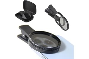 ATSHLD 52mm CPL filtro, Clip-on Polarizzatore Circolare Universale, Circular Polarizzatore Lente, Clip-on CPL Telecamera Lente Filtro, per Cellulari Telecamera Cellulari Smartphone Telefoni