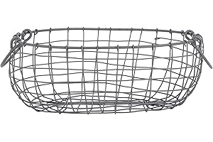degawo Draht Korb -MITTEL- oval L=33,9 cm Griffe Dekoration Garten Deko Eisen