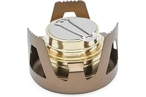 Famgee Outdoor Mini Portable Alcohol Stove Burner for Backpacking Hiking Camping Survival (Copper)