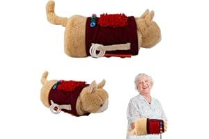 JDGFH Nesteldecke für Demenzkranke,Nestelkissen und Nesteldecke als Aktivität für Demenzkranke,Therapieprodukt für Alzheimer,Alzheimer,Demenz,Asperger,Angst,Autismus Spiele für Demenzkranke