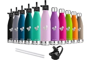 ‎AORIN AORIN Vakuum-Isolierte Trinkflasche - 350ml/500ml/750ml - Wasserflasche BPA-Frei,24 H Kühlen & 12 H Warmhalten, Ideale Thermosflasche für Kinder, Schule, Sport, Outdoor, Fahrrad, Fitness