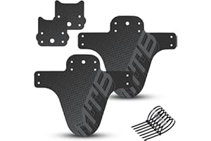 YHT 2 Pack Mountain Bike Fenders, High Compatible Bicycle Mudguard Fits 26", 27.5", 29", Thicken Widen Front and Rear Mud Guard, MTB Fender, Frame Guards