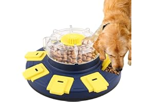 Leipple Dog Puzzle Toys, Interactive Dog Toys for Large Medium Small Dogs, Treat Dispenser for Large Dogs, Dog Treat Puzzle for Small and Medium Dogs, Improve Your Dog's IQ (Blue)