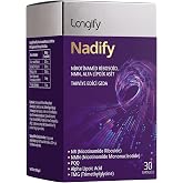 Nadify NR, NMN, PQQ, Alfa Lipoik Asit ve TMG, NAD+ &Ouml;nc&uuml;l&uuml; Takviye Edici Gıda 30 Kaps&uuml;l