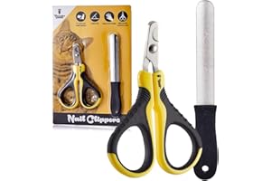 Thunderpaws Professional-Grade Cat Nail Clippers with Angled Tip - Nail File Included - Suitable for Cats and Small Animals