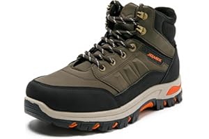 JOMIX Męskie buty trekkingowe, wodoszczelne, antypoślizgowe, wysokie do kostki, buty trekkingowe