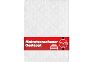 ‎EVE TEXTILE GMBH Eve Textile® Gesteppter Matratzenschoner 200x200 cm Matratzenauflage Matratzenbezug; Topper Milbenbezug Matratzenhülle bis 20 cm Matratzenhöhe; Matratzentopper für Betten & Boxspringbett