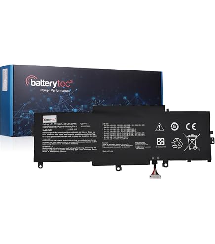 Batteria Per Asus ZenBook 14 UX433 Series - Modello C31N1811, 11.55V 50Wh 3 Celle, Compatibile Con UX433F, UX433FN, UX433FA E Altri