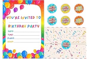 WANAONE Party Invitation, birthday Party Invitations with Stickers， Folding Envelope Design, Portable Information Transition Towel, Birthday Gidt doe buod(as shown)