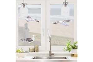 Stickerscape Bird Window Stickers (Seagulls) | Seaside Window Decal, Bird Window Decor, Seaside Window Stickers | Easy to Apply, Cleanly Removable and Repositionable