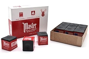 ‎BILMAG Billard Zubehör Billardkreide Billard Chalk Tweeten Master, 12er Pack, in 7 Verschiedene Farbvarianten