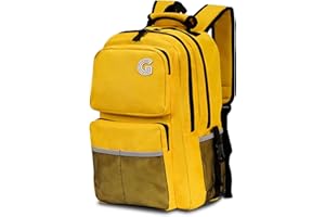 GinzaTravel Laptop Backpack Women Men Lightweight Multi Pocket Rucksack for School Work Travel