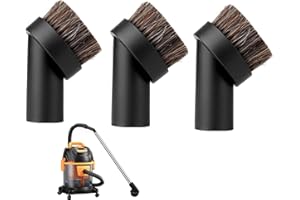 Shirene Cepillo redondo para el pelo de caballo, 3 unidades, cepillo de polvo de 32 mm, para aspiradora Henry Head Premium, cepillo de polvo para aspiradora, cepillo de muebles, compatible con Henry