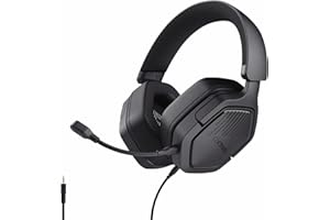 TRUST GAMING GXTrust 1492 Ravox Cuffie Gaming per PS5 PS4 Switch PC Xbox Mobile, Jack 3.5 mm, Driver da 50 mm, Archetto Imbottito, Cuffie Over Ear con Filo e Microfono Removibile, Nero