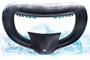 DESTEK Cooling Face Pad Compatible with Oculus Quest 2, Comfort Face Cover Replacement，Easy to Install -Including Facial Interface and Removable Light-Blocking Nose Guard