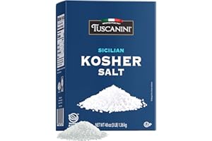 Tuscanini (Medium Grind) Coarse Kosher Salt, 1.36kg | Sicilian Sea Salt | Bulk Kosher Salt | Product of Italy | Coarse Sea Salt
