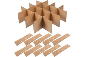 TEHAUX 6 pièces / 1 lot de séparateurs en carton pour cartons de déménagement – Plaques de protection pour verres et contreparties fragiles 82 x 82 x 80 mm – Réutilisables et faciles à utiliser