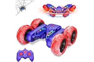 Dreamlandia Coche Teledirigido Niños 3 4 5 6 años, Spider Juguetes Niños 3 4 5 6 7 8 Años Regalo Niño 3-10 Años Coches para Niños Juegos Exterior Niños Carro Telecomandado