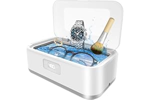 Limpiador Ultrasonidos Olubfdh,8000 ml Ultrasonidos Limpieza,49000 HZ Limpiador Ultrasónico Joyas con 5 Modos de Tiempo para Relojes,Joyas,Joyas,Anillos,Relojes,Gafas,Dentaduras Postizas