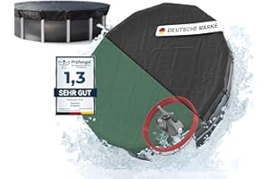 Planenfux® Poolabdeckung rund 500 cm (Für Ø 460-500 cm Becken) | 2-in-1 Poolplane aus 200g/m² PE Material | Sommer & Winterplane Pool | UV-resistente Solarplane Abdeckplane | Ø560cm Rundpool Abdeckung
