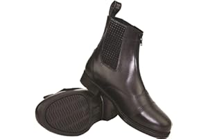 Y-H Hy Canterbury Zip Up Jodhpur Short Leather Boots Adult Sizes