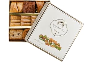 Zaitoune Deluxe Pistachio & Cashew Mix Baklava - Luxury Baklava Gift Box - Ideal for Birthdays, Ramadan Gifts, Eid Gifts - Premium Arabic Baklava Collection, Exquisite Taste Experience, 100g
