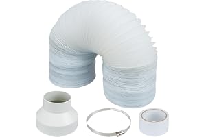 SA Products 6M Portable AC Extension Kit – 15cm Air Conditioner Exhaust Hose with PVC Pipe Connector & Sealing Tape for Porta