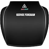 George Foreman Family 5-Portion(510 sq cm plate) Grill 23420 - Black