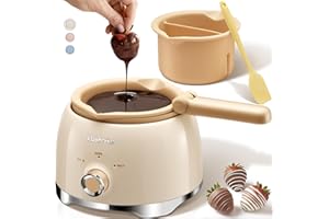 LUSHYUM Schokoladenschmelztopf Candy Melts Schmelzgerät mit 2 Einsatztöpfen, 4 Tassen Kapazität Wärmer Maschine, ideales Dip-Werkzeug, Küchenzubehör, Geschenk für die Herstellung von Cake-Pop-Set