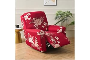 YEKUHE Copripoltrona 1 Posto con Braccioli Relax Reclinabile Universale Copri Poltrona Elasticizzato Lavabile Rimovibile Fodera per Poltrona Poltroncine Relax Copertura per Poltrona Elettrica Reclinabile ( C