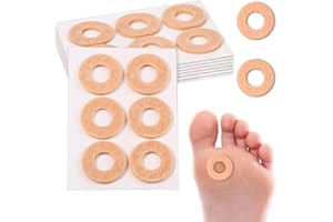 CIATBYYJ 48 Stück Rundes Filzteil Hühneraugen Pflaster,Rutschfest Hühneraugenpflaster,Selbstklebende Druckstellen Pflaster,Hornhaut Schutz Pads Gegen Hornhautentferner Schmerzen und Blasen