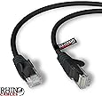 rhinocables CAT5e High-Speed Ethernet Patch Network Cable for LAN — Snagless Cable with RJ45 Connector Lead — Ideal for Internet, Router, Modem, Smart TV, PC & Laptop (2m, Black)