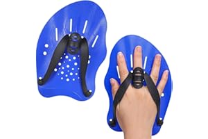 EZRANOVA 1 paire de palettes de natation pour entraînement de natation, natation avec sangles réglables, palettes pour l'entraînement de natation pour adultes et enfants unisexes