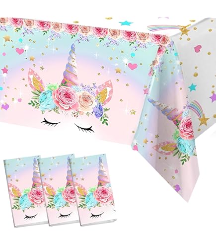 Papiertischdecke Rolle Lonsien Weiß Rosa Gold Party Tischdecke Einweg 4 Stück Tischdecke Rosa Tischdecke - Foto 2