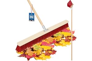 KOTARBAU® Escoba de calle de 800 mm con mango escoba industrial, para barrer caminos, pasillos, senderos y carreteras